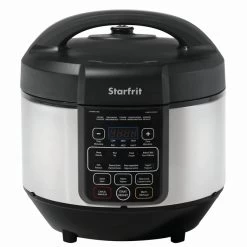 Starfrit 8-L Black Electric Pressure Cooker - 11 Functions