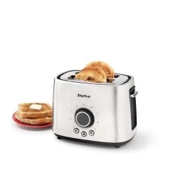 Starfrit Stainless Steel 2-Slice Toaster With 9 Browning Levels