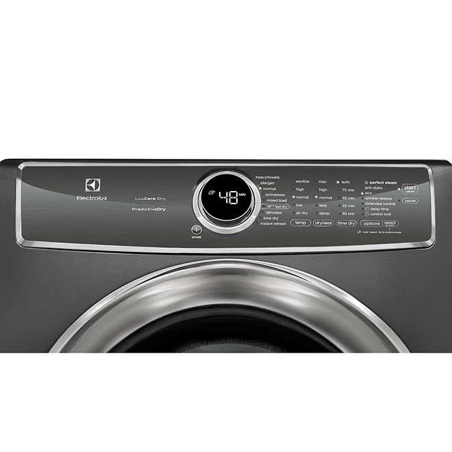 Electrolux Electric Dryer - 8 Cu. Ft. - 27" - Titanium 3 Electrolux Electric Dryer - 8 Cu. Ft. - 27" - Titanium