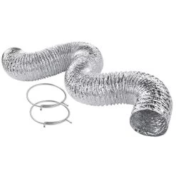 Imperial Flexible Foil Ducting With Clamps - 4" X 8' -Home Appliance Store 12245451 L