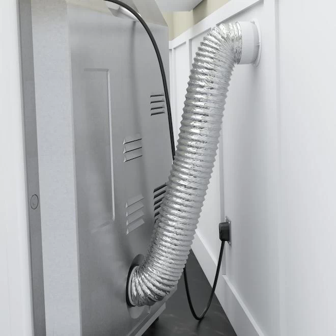 Imperial Flexible Duct - 4-in Dia. X 6-ft L - Aluminum - Non-Insulated 5 Imperial Flexible Duct - 4-in Dia. X 6-ft L - Aluminum - Non-Insulated - Image 3