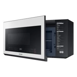 Samsung Bespoke 2.1-cu. Ft. Over-the-Range Microwave With Sensor Cooking Controls (Fingerprint-Resistant White) -Home Appliance Store 22945419b L