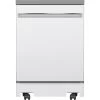 GE 24-in Portable Dishwasher With Stainless Steel Interior - White -Home Appliance Store 23085765 L