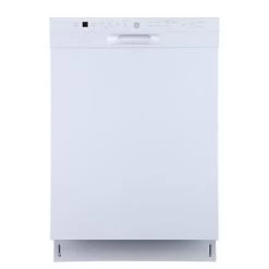 GE White Built-In Front Control Dishwasher With Piranha Hard Food Disposer -Home Appliance Store 23085916 L