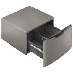 GE 16-in X 27.9-in Laundry Pedestal (Satin Nickel) -Home Appliance Store 23085991b L