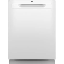 GE 24-in Built-in Dishwasher With 5 Cycles And 3 Wash Levels - White