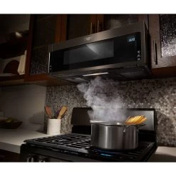 Whirlpool Over-The-Range Microwave - 1.1 Cu. Ft. - Black Stainless Steel
