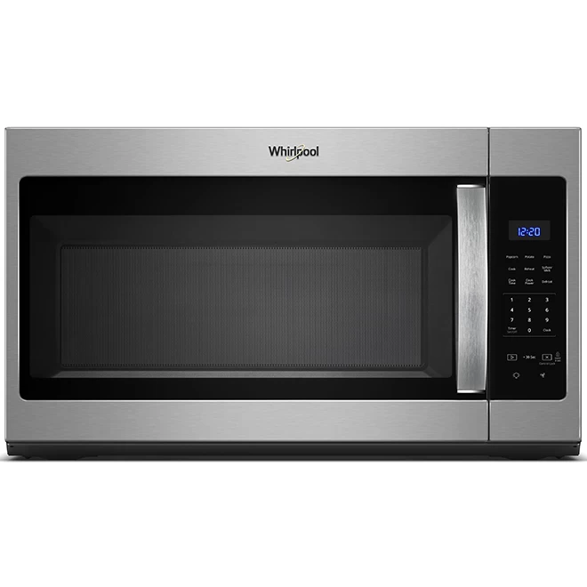 Whirlpool Over-the-Range Microwave Oven - 30" - 1.7 Cu. Ft. - 900 W - SS 5 Whirlpool Over-the-Range Microwave Oven - 30" - 1.7 Cu. Ft. - 900 W - SS - Image 3