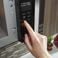 KitchenAid Built-In Low Profile Microwave Oven - Black Stainless Steel - 1000-Watts - 500-CFM - LED Lights -Home Appliance Store 30005982d L