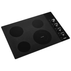 Whirlpool Electric 4-Element Cooktop - 30-in - Black -Home Appliance Store 30006058c L