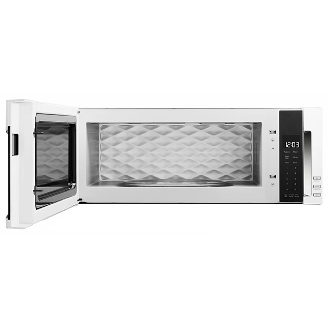 KitchenAid Charcoal Filter Microwave Oven - 5-Speed Dual Fan - 500 CFM - 10 1/4-in H X 30-in W X 18-in D - White 4 KitchenAid Charcoal Filter Microwave Oven - 5-Speed Dual Fan - 500 CFM - 10 1/4-in H X 30-in W X 18-in D - White - Image 2