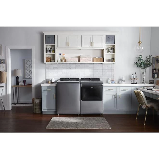 Whirlpool High Efficiency Top Load Washer - 5.4-cu Ft - 750 RPM - Chrome Shadow - Active Bloom Technology 5 Whirlpool High Efficiency Top Load Washer - 5.4-cu Ft - 750 RPM - Chrome Shadow - Active Bloom Technology - Image 3