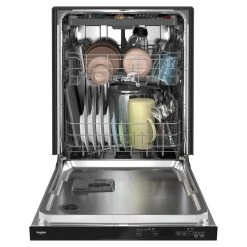 Whirlpool 47-dB Built-In Dishwasher With Hidden Controls - 24-in - Black -Home Appliance Store 30006561b L