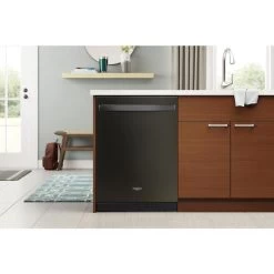Whirlpool Built-In Dishwasher With Tall Tub And Third Rack - 24-in - Black Stainless Steel -Home Appliance Store 30006576d L