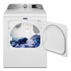 Maytag 7.0-cu Ft Electric Dryer - Reversible Door - Moisture Sensing - White -Home Appliance Store 30006579c L