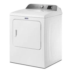 Maytag 7.0-cu Ft Electric Dryer - Reversible Door - Moisture Sensing - White