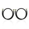 Whirlpool Washer Fill Hoses - 4-ft - PEX - Black - Pack Of 2 1 Whirlpool Washer Fill Hoses - 4-ft - PEX - Black - Pack Of 2 -Home Appliance Store 30006594 L