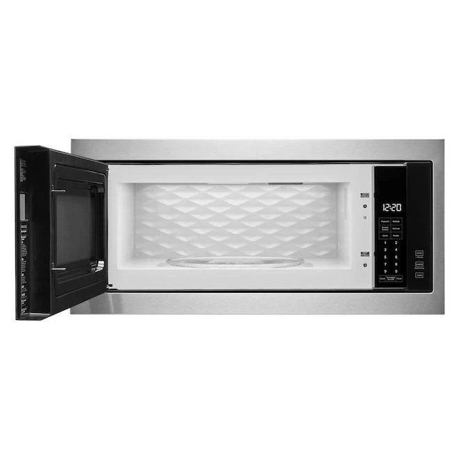 Whirlpool 1.1-cu. Ft. Built-in Microwave With Slim Trim Kit - Stainless Steel 4 Whirlpool 1.1-cu. Ft. Built-in Microwave With Slim Trim Kit - Stainless Steel - Image 2