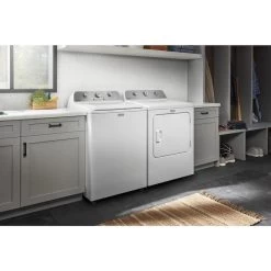 Maytag 7.0 Cu. Ft. Side Swing Door Gas Dryers White -Home Appliance Store 30006761e L