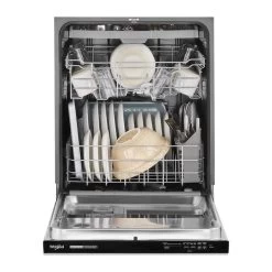 Whirlpool Stainless Steel Built-in Quiet Dishwasher - 24-in - Pocket Handle - 3rd Rack -Home Appliance Store 30006779d L