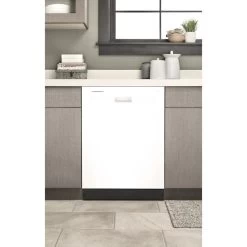 Whirlpool 55 DBA 24-in Built-In Dishwasher With Boost Cycle And Pocket Handle - White -Home Appliance Store 30006832e L