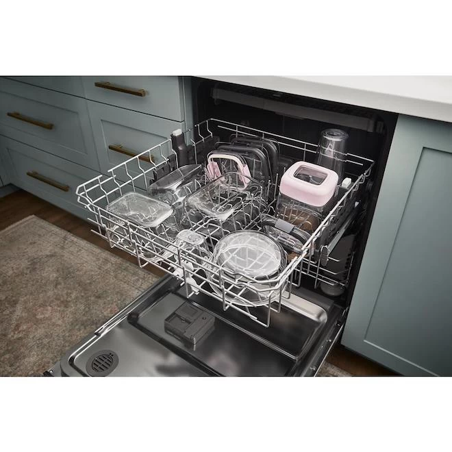 Whirlpool 55 DBA 24-in Built-In Dishwasher With Boost Cycle And Pocket Handle (Stainless Steel) 3 Whirlpool 55 DBA 24-in Built-In Dishwasher With Boost Cycle And Pocket Handle (Stainless Steel)