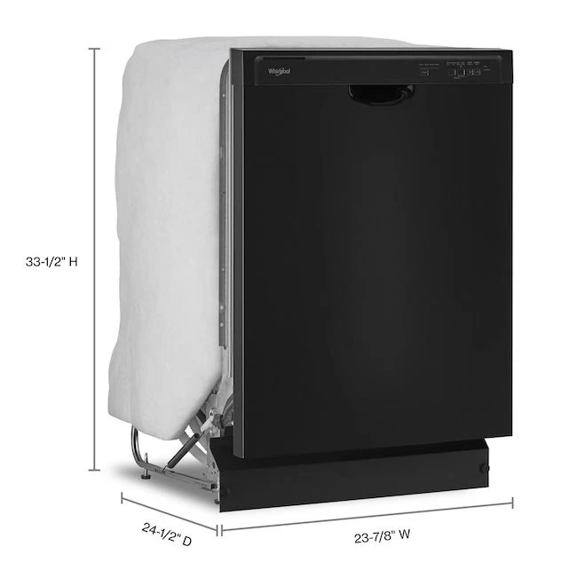 Whirlpool 24-in Black Built-In Dishwasher With Triple Filtration - 51 DB 4 Whirlpool 24-in Black Built-In Dishwasher With Triple Filtration - 51 DB - Image 2