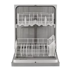 Whirlpool 24-in Two-tone Grey Stainless Steel Built-In Dishwasher -Home Appliance Store 30006928b L