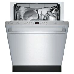 Bosch 100 Series Dishwasher With RackMatic - 24-in - Stainless Steel -Home Appliance Store 30855117b L