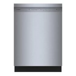 Bosch 100+ Series 24-in 46 DBA Three-Rack Smudge Free Stainless Steel Built-In Dishwasher With Home Connect -Home Appliance Store 30855401 L