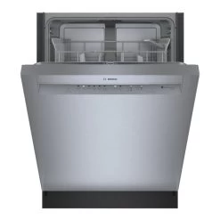 Bosch 100 Series 24-In Smudge Free Stainless Steel Smart Built-In Dishwasher With Home Connect - 50 DBA