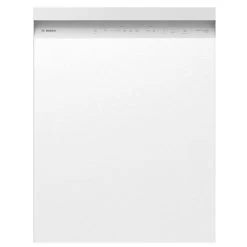 Bosch 100+ Series White 24-In Smart Built-In Dishwasher With Home Connect
