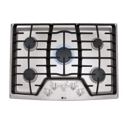 LG Gas Built-In Cooktop - 30-in - Stainless Steel - 17,000 BTU