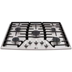 LG Gas Built-In Cooktop - 30-in - Stainless Steel - 17,000 BTU -Home Appliance Store 30895067c L