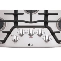 LG Gas Built-In Cooktop - 30-in - Stainless Steel - 17,000 BTU -Home Appliance Store 30895067d L
