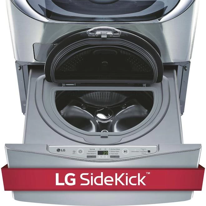 LG SideKick Pedestal Washer - High Efficiency - 1.0-cu Ft - Stainless Steel 7 LG SideKick Pedestal Washer - High Efficiency - 1.0-cu Ft - Stainless Steel - Image 5