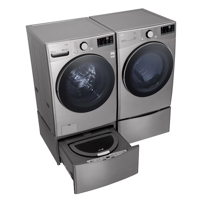 LG SideKick Pedestal Washer - High Efficiency - 1.0-cu Ft - Stainless Steel 4 LG SideKick Pedestal Washer - High Efficiency - 1.0-cu Ft - Stainless Steel - Image 2
