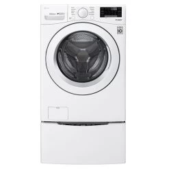 LG Front-Load Washer With Wi-Fi And LoDecibel Quiet Operation - 5.2-cu Ft - White