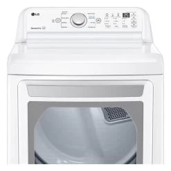 LG 7.3-cu Ft Electric Dryer - Sensor Dry - White -Home Appliance Store 30895275d L