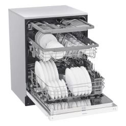 LG 24-in White Slide-in Dishwasher With Front Controls And QuadWash -Home Appliance Store 30895281c L