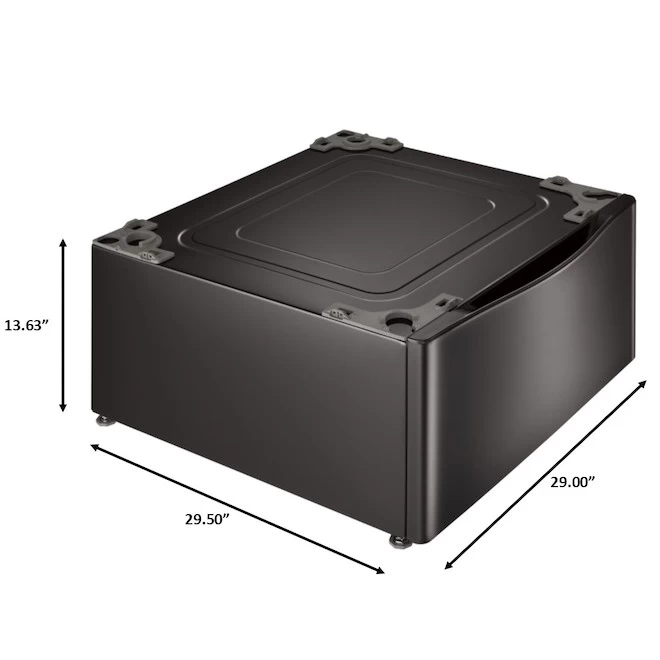 LG 29-in Laundry Pedestal (Black Stainless Steel) 7 LG 29-in Laundry Pedestal (Black Stainless Steel) - Image 5