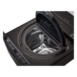 LG 1.1-cu. Ft. 29-in High Efficiency Pedestal Washer (Black Stainless Steel) -Home Appliance Store 30895361b L