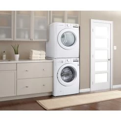 LG 5.2-cu. Ft. High Efficiency Stackable Front-Load Washer (White) ENERGY STAR Certified -Home Appliance Store 30895362e L