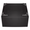 LG 27-in Front Load Washer And Dryer Pedestal - Black Stainless Steel