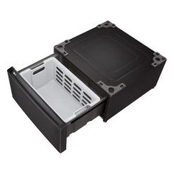 LG 27-in Front Load Washer And Dryer Pedestal - Black Stainless Steel -Home Appliance Store 30895381c L