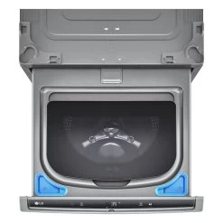 LG 1.1-ft³ Black Stainless Steel 27-in Pedestal Washer