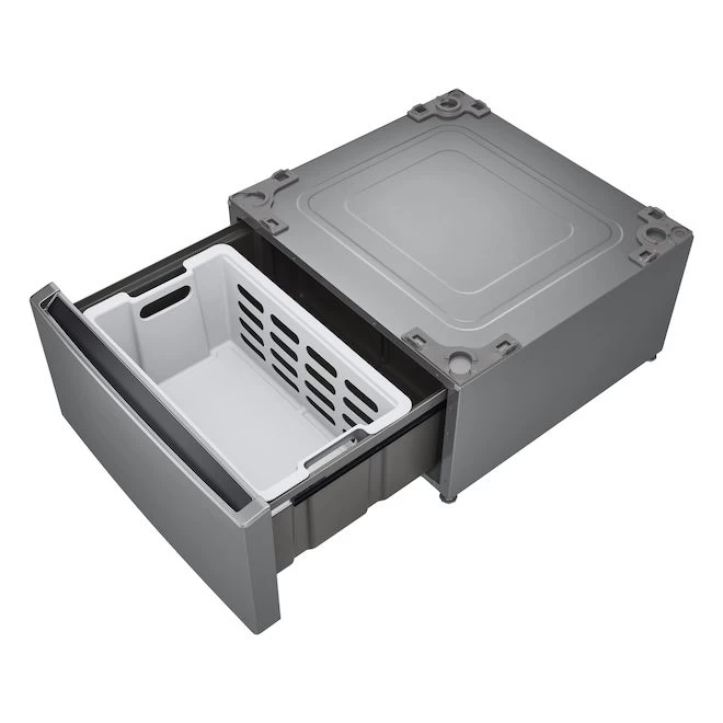 LG 27-in Front Load Washer/Dryer Stainless Steel Pedestal 3 LG 27-in Front Load Washer/Dryer Stainless Steel Pedestal