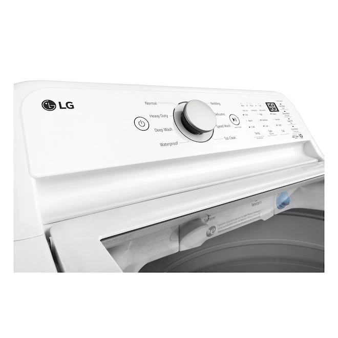 LG Top Load 27-in White 5.6-ft³ Top Lod Washer 6 LG Top Load 27-in White 5.6-ft³ Top Lod Washer - Image 4