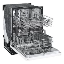 LG 24-in 2-Rack White Built-In Dishwasher With Dynamic Dry