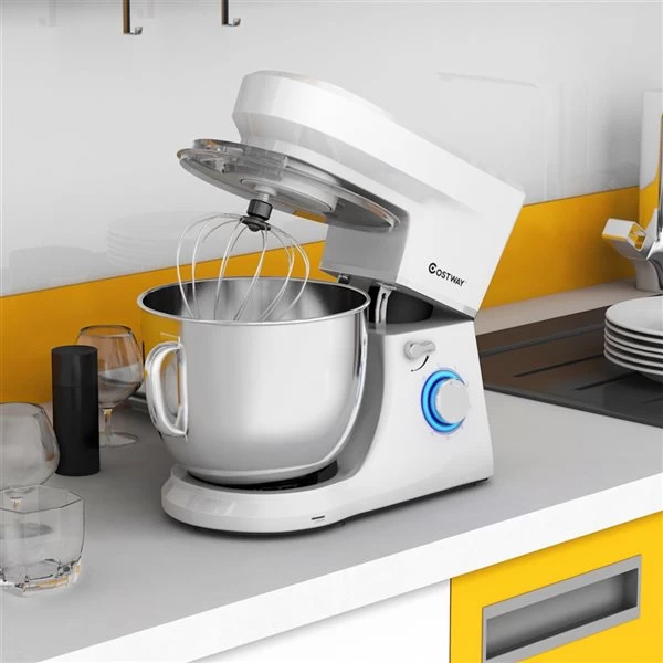 Costway 7-L 6-Speed White Commercial/Residential Stand Mixer 3 Costway 7-L 6-Speed White Commercial/Residential Stand Mixer